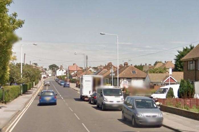 The robbery happened in Newington Road, Ramsgate. Picture: Google.