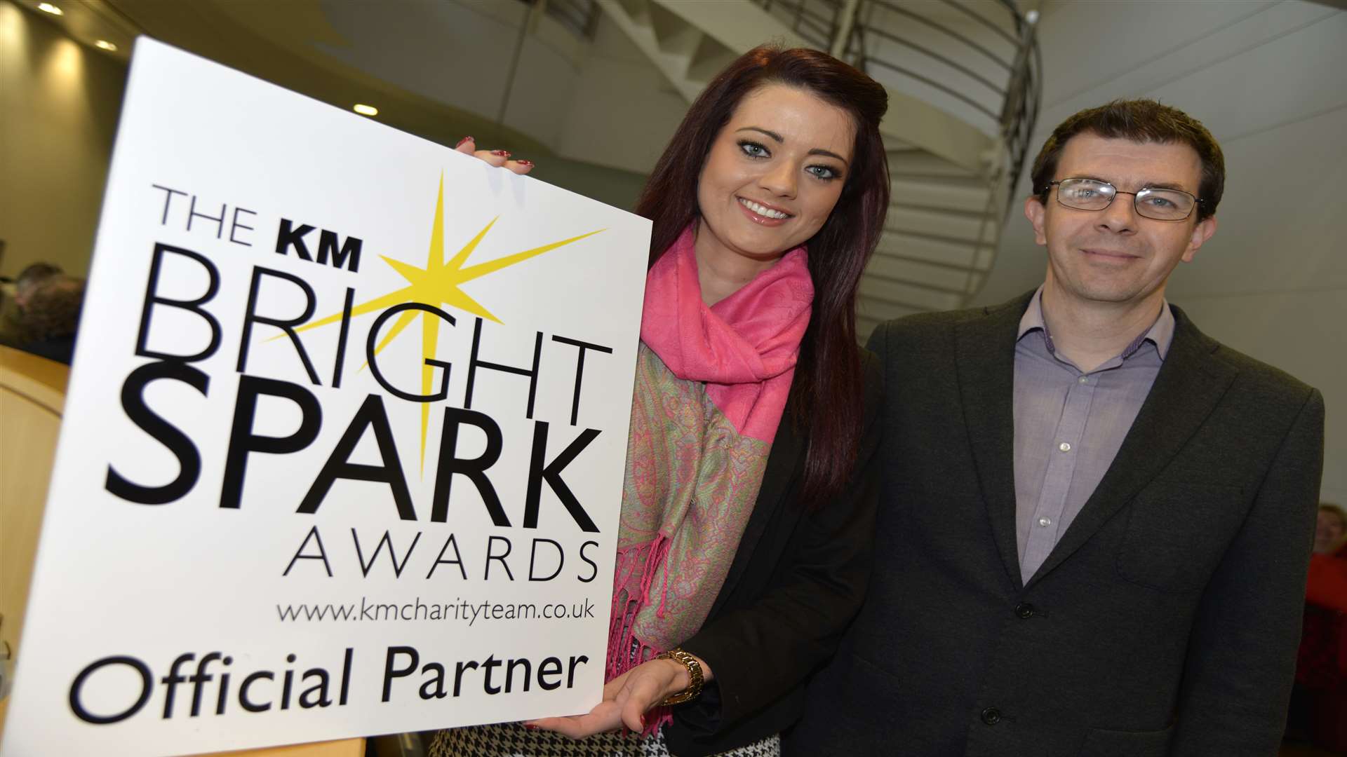 Chantal Rozard and Paul Gannaway from Betteridge and Milsom are backing the KM Bright Spark Awards.