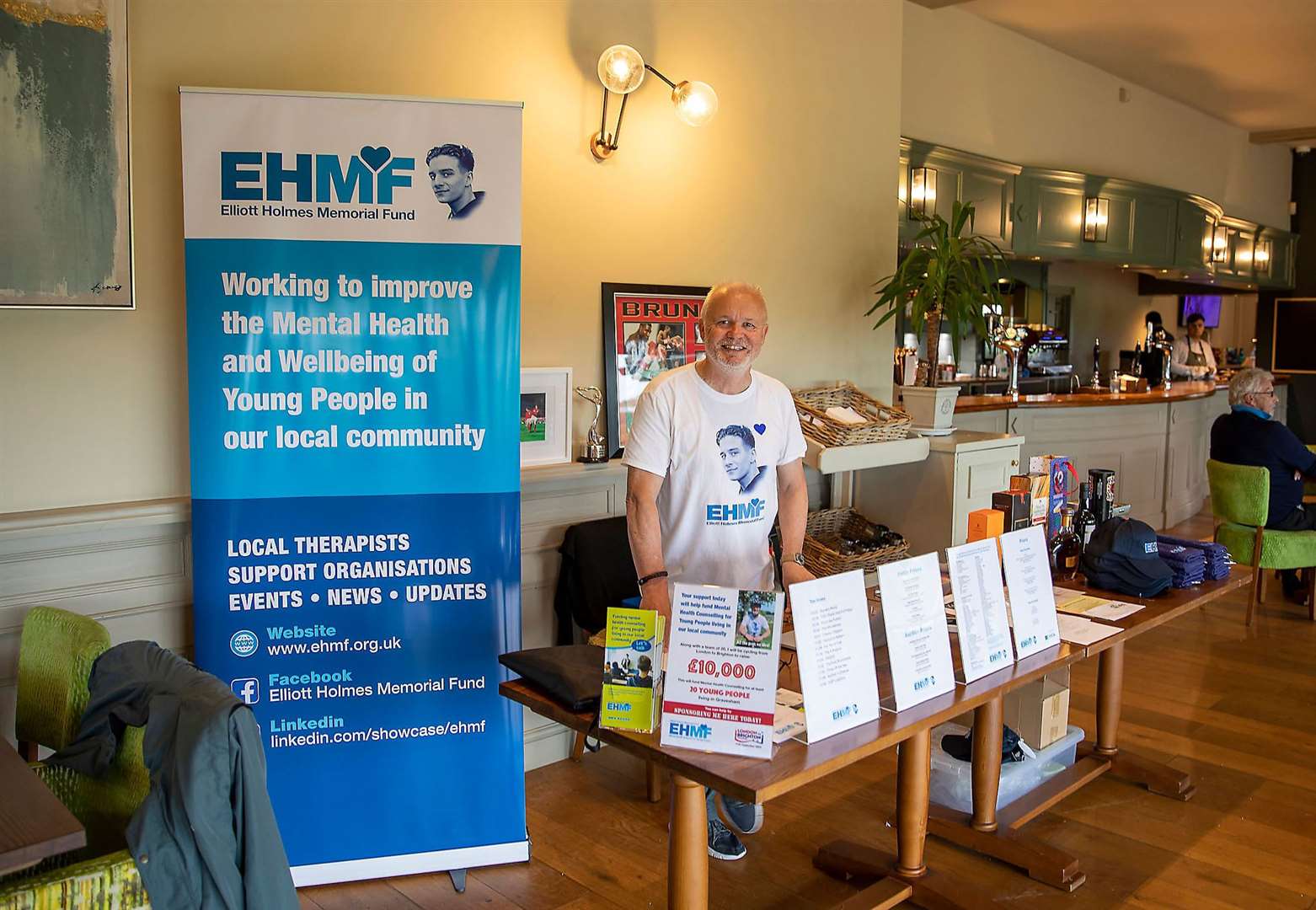 Peter Scutts, pictured, is raising money in memory of step-son Elliott Holmes to fund private counselling sessions for youngsters struggling with their mental health. Photo: EHMF