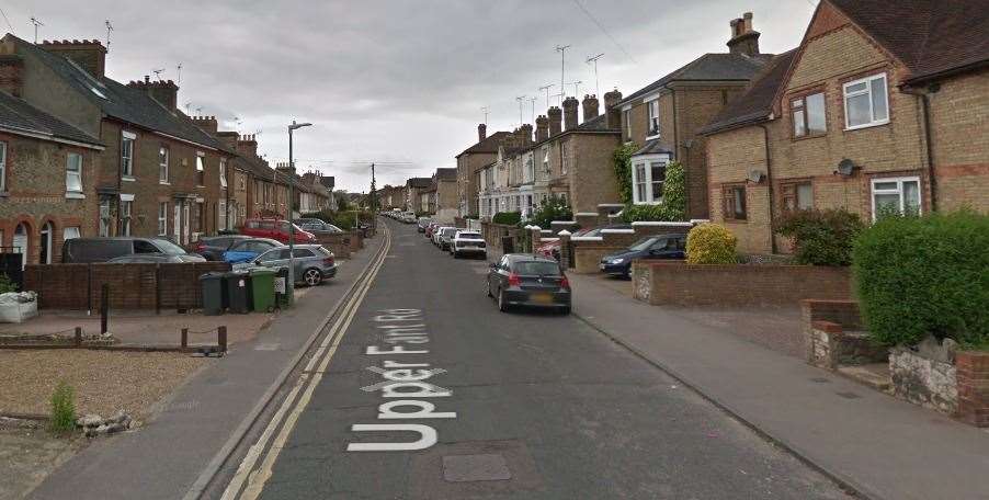 The collision happened in Upper Fant Road, Maidstone, on June 7 Picture: Google