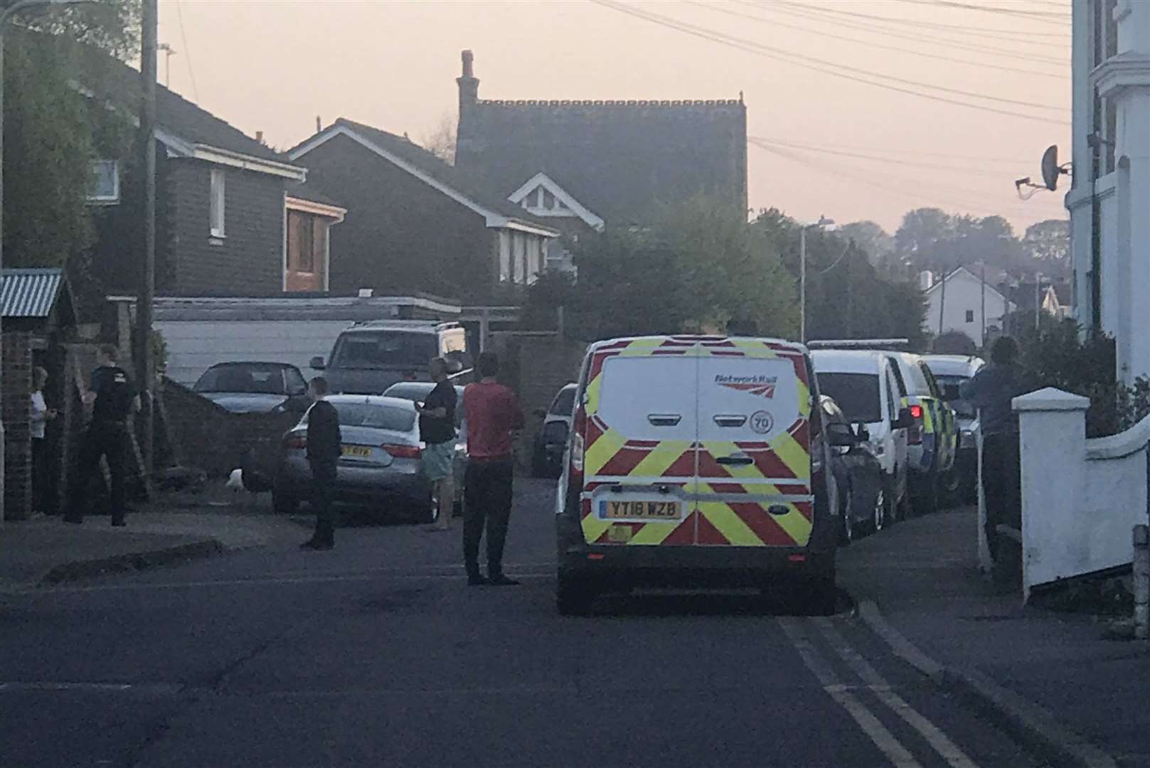 Police were called to Middle Deal Road following reports peacocks were blocking the road Picture: Emma Nuttall