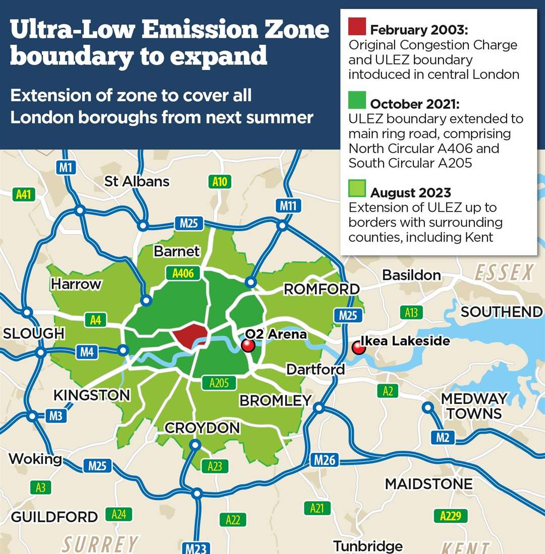 The Ulez is expanding in August as part of changes ushered in by the London Mayor