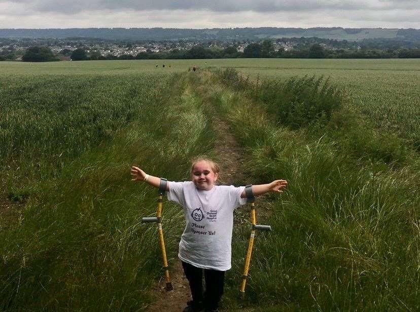 Angel Farley has completed a number of challenges of charity
