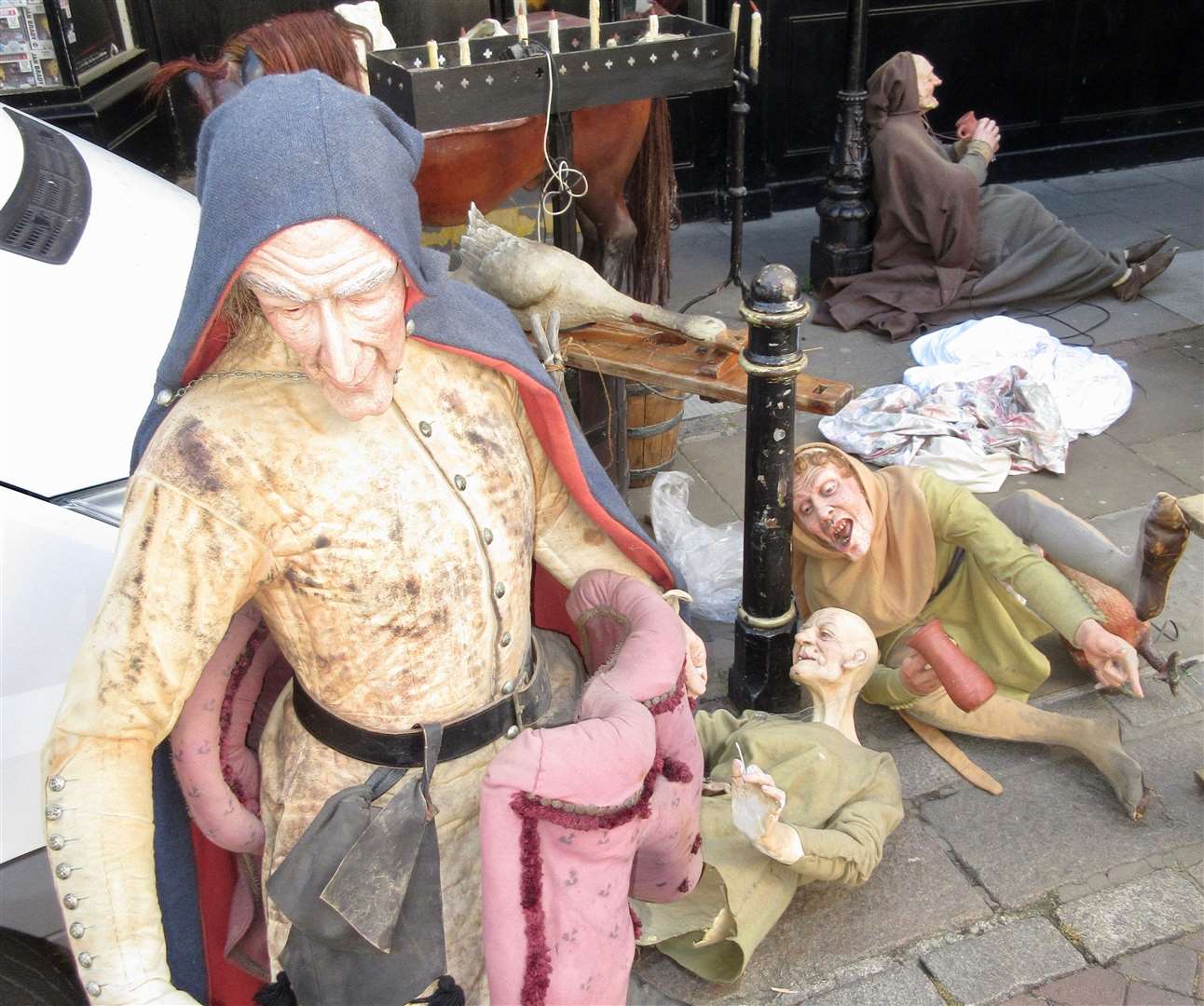 Figurines lined St Margaret's Street in Canterbury city centre. Picture: Andrew Rootes (34967752)