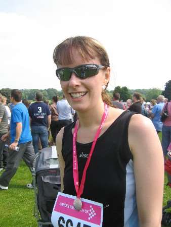 Race for Life winner Angela Hames
