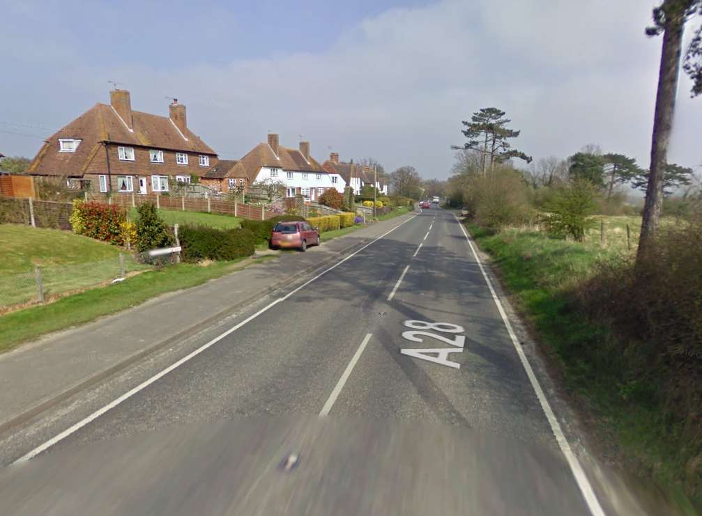 The crash happened in Tenterden Road, Cranbrook. Picture: Google