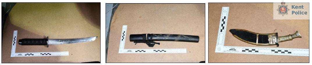 Knives were found in Linchum Price's vehicle. Picture: Kent Police