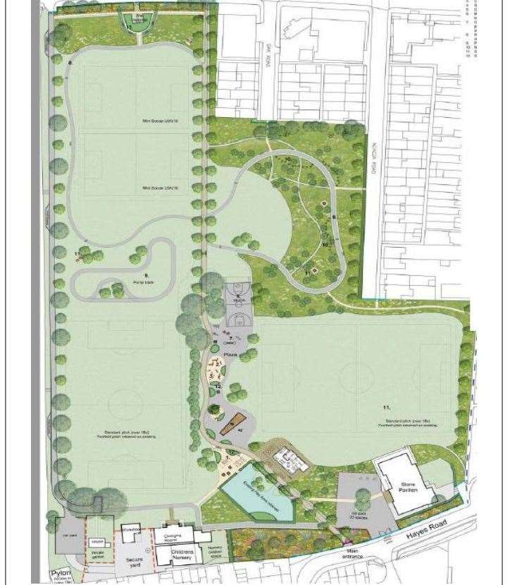 Plans for the revamped Stone Recreation Ground