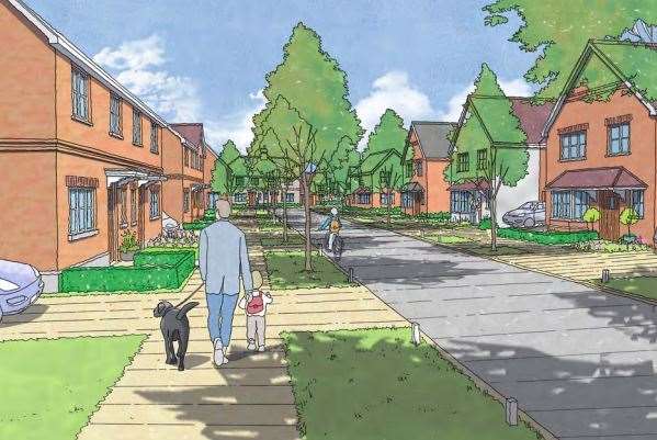 Plans for 440 homes between Downswood and Otham have been submitted (9332456)
