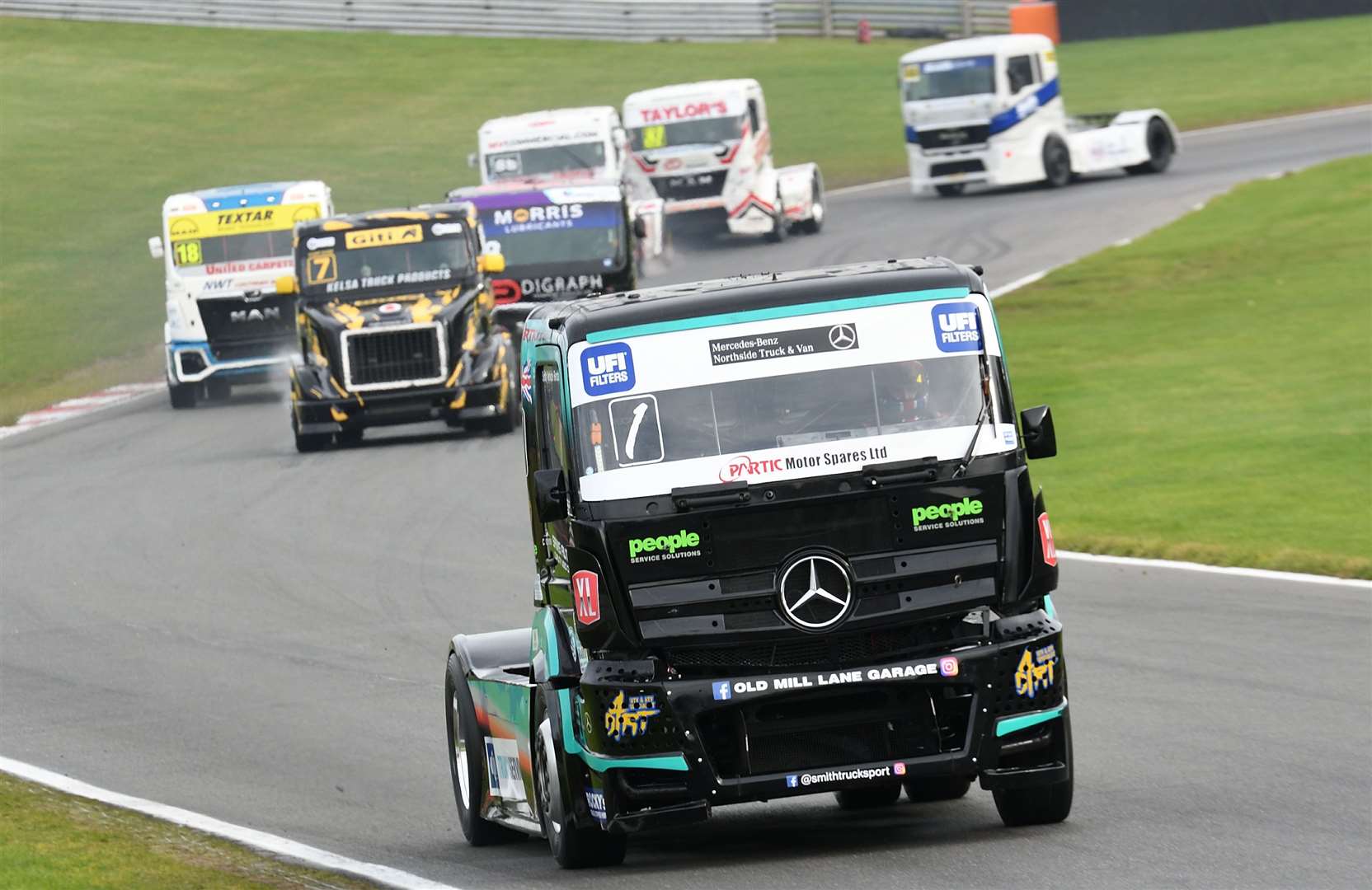 Ryan Smith won four out of five Truck races to take the title at Brands Hatch. Picture: Simon Hildrew (52936553)