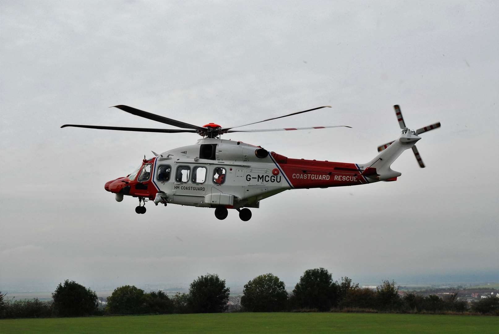 A Coastguard helicopter was used to help pluck the man from the cliffs at Minster, Sheppey