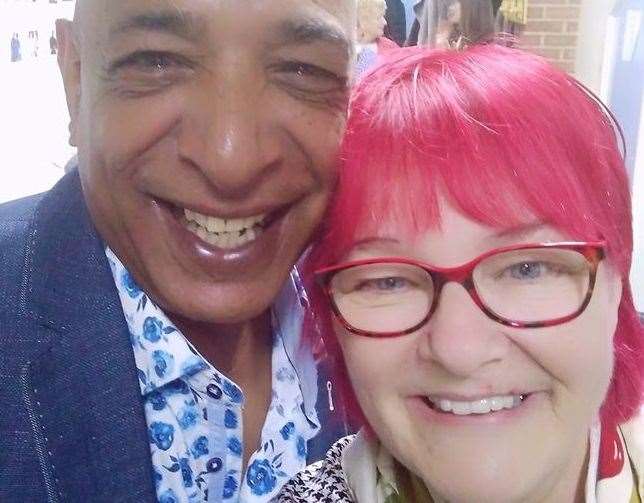 Christine picture with antiques expert Raj Bisram