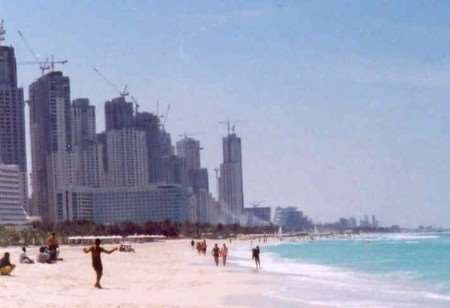 The famous Dubai skyline