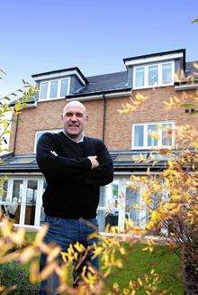 Steve Foxon at his new Ward Homes property in Dartford