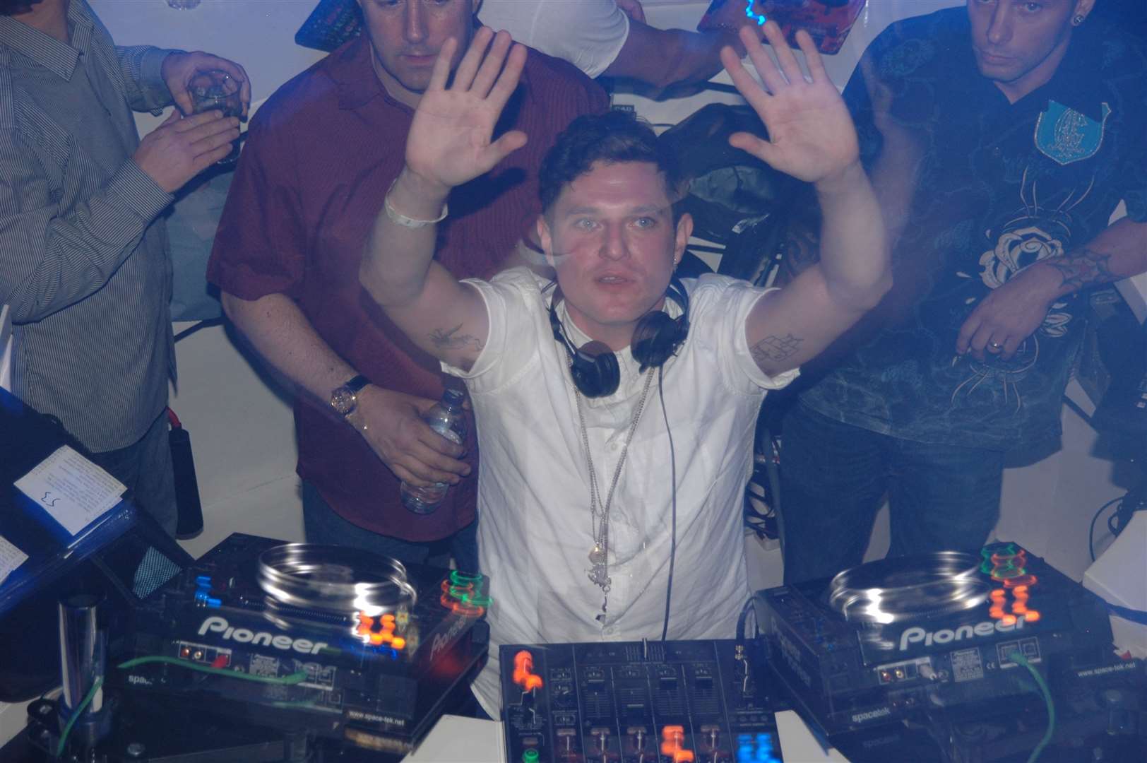 Gavin & Stacey actor Matthew Horne behind the decks in Hustle nightclub in 2010: Picture: Jay Sinclair of Loudpix