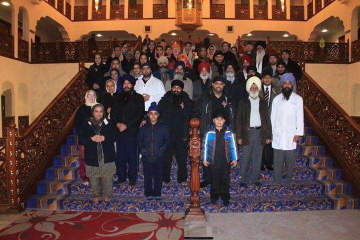 Family and friends of Jagjit and Rapinder gathered at Gravesend's Gurdwara to wave them off on their epic journey