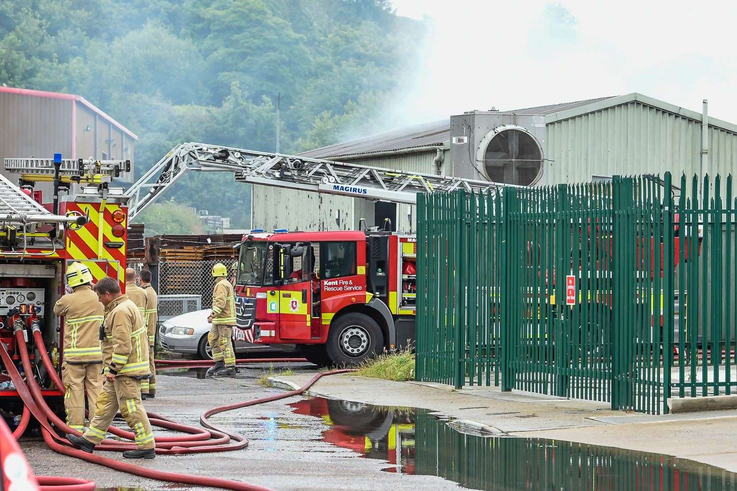 Several fire engines are at the scene of the fire. Picture: Alan Langley (14052288)