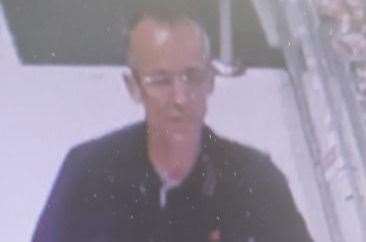 Do you recognise this man? Police would like to know who he is after razors were stolen from a Waitrose store. Picture: Kent Police