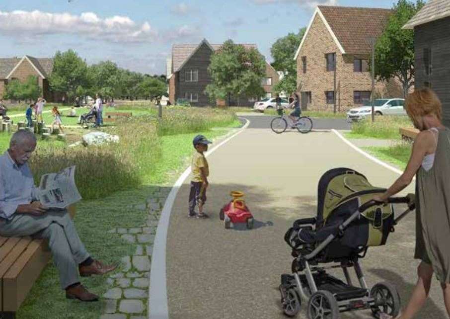 CGI of what the new 220-home Benacre View development in Whitstable could look like. Picture: Catesby Estates