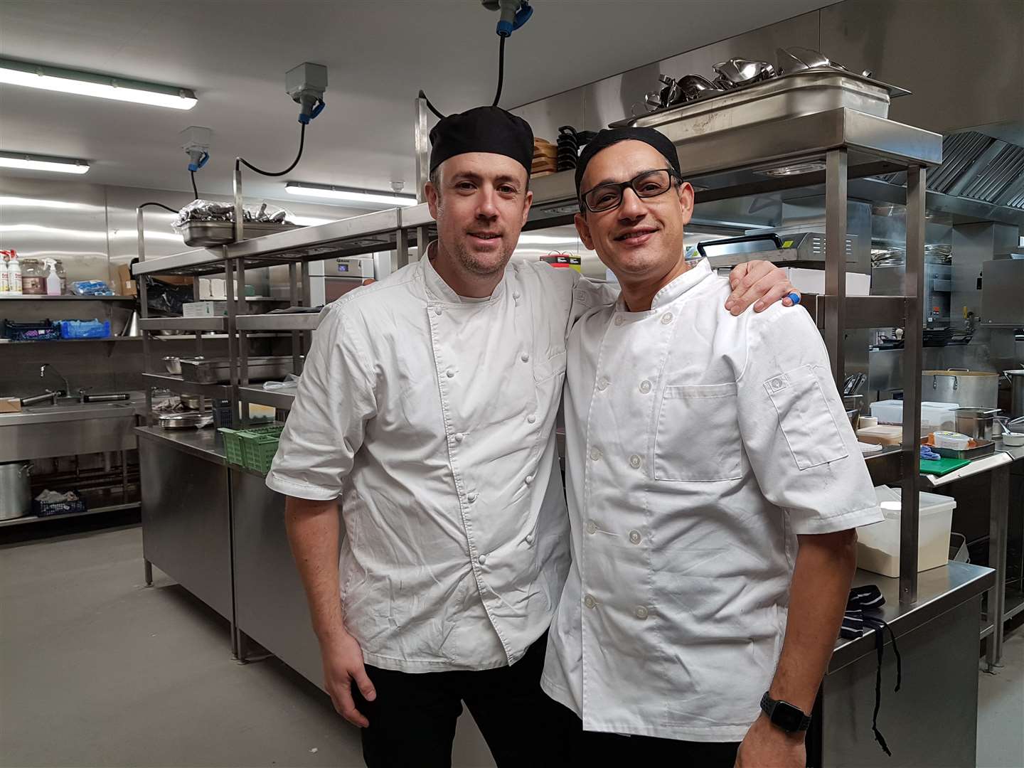 Olly Bird, executive chef and Zine Abdi, head chef at Stubbs Restaurant and Bar in Ashford