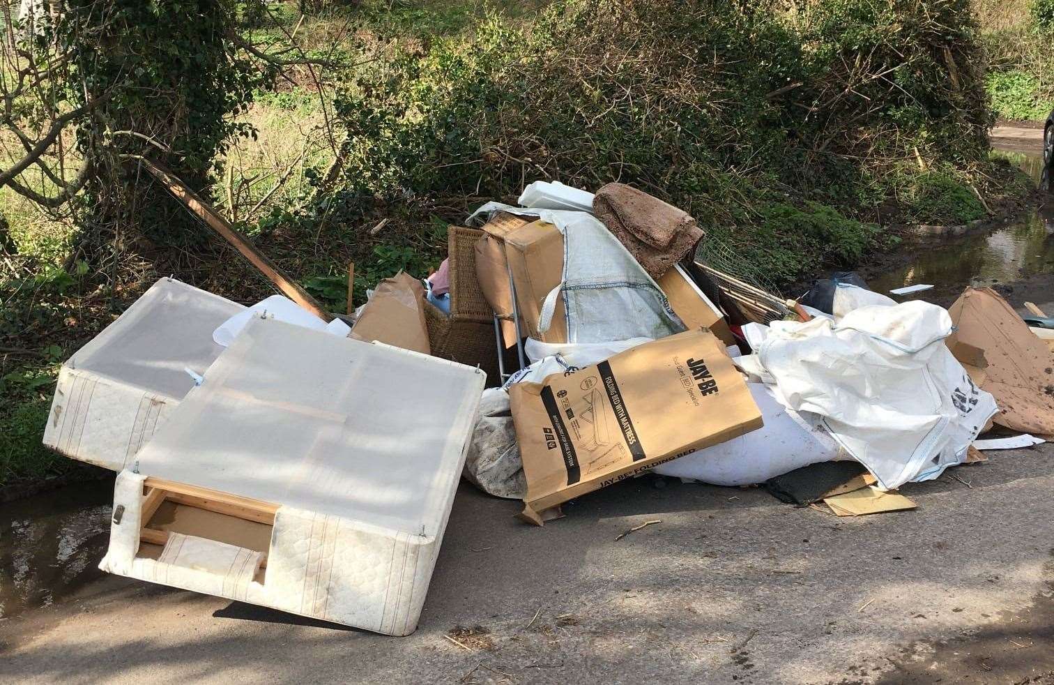 Two fly tippers appeared in court after waste was dumped in the district. Picture: DDC