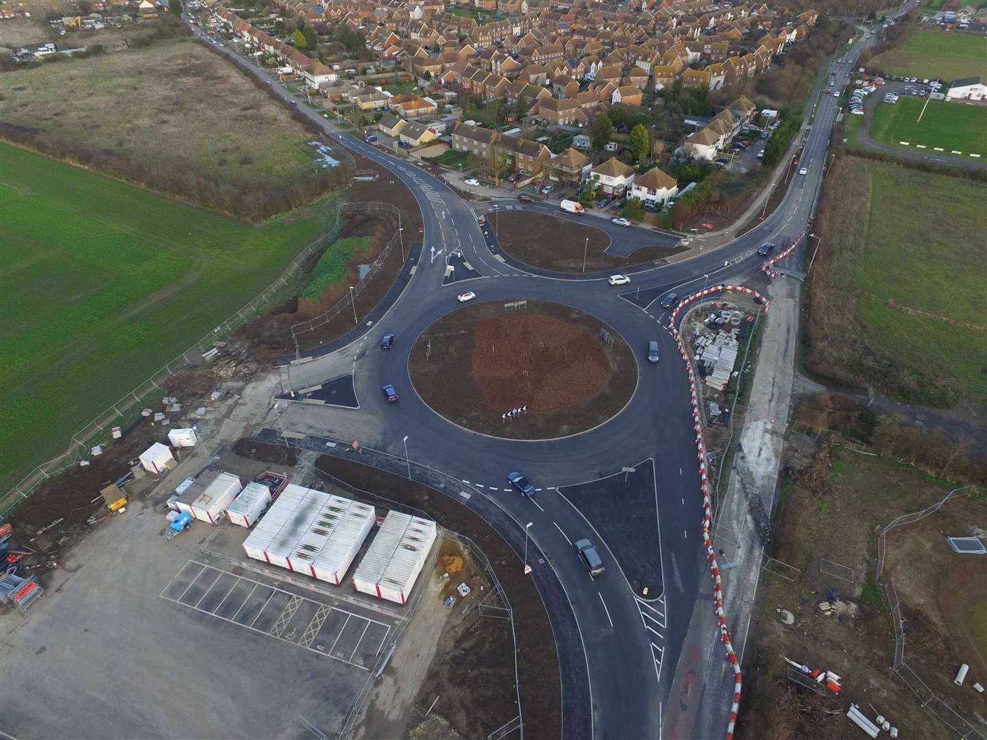 The Lower Road roundabout in Minster Picture: RLH Media