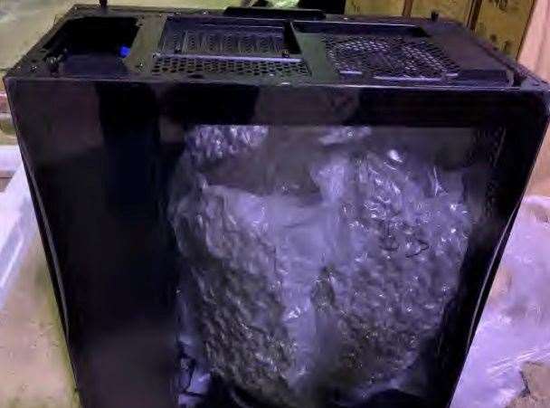 A drug-smuggling gang has been jailed after cannabis was discovered within a shipment of computer casing at Heathrow airport in 2021. Picture: Kent Police
