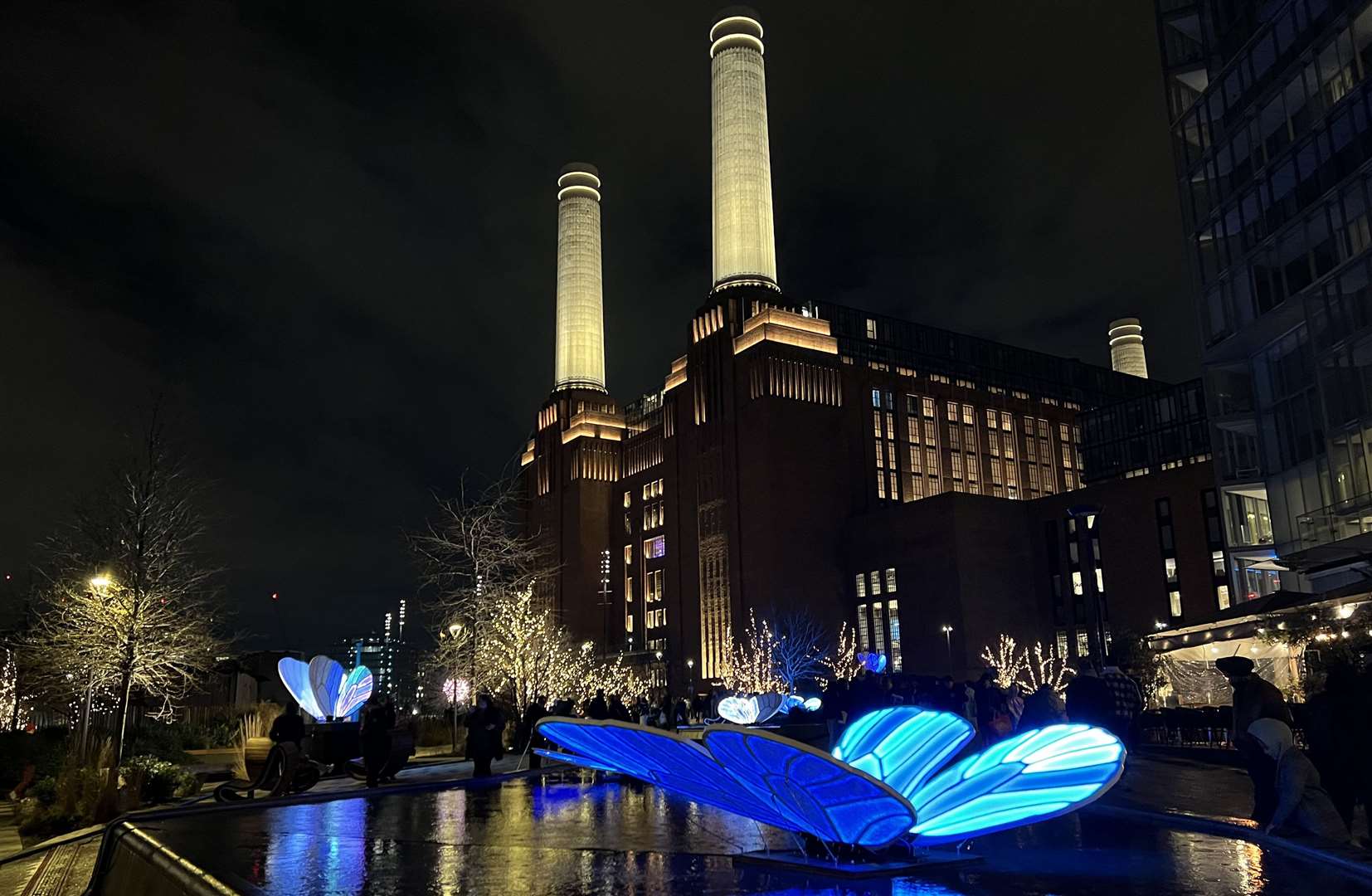 The revived Battersea Power Station - at the heart of a huge development of swanky apartments – proving there is life after death