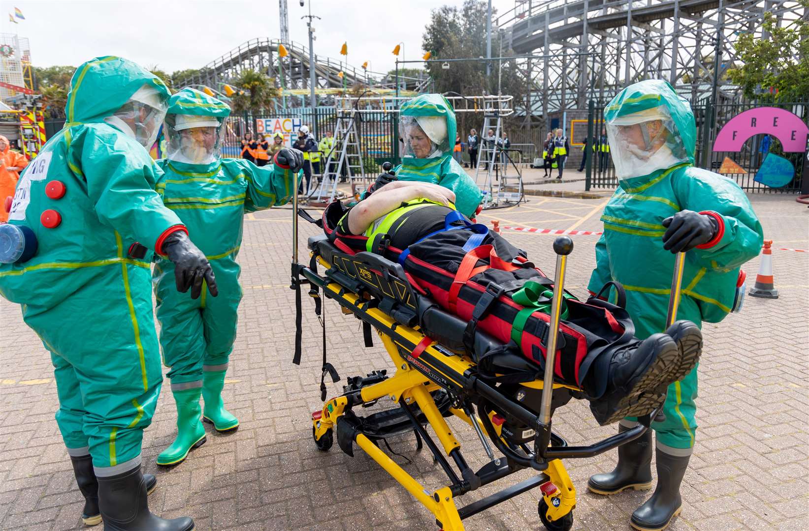 A huge chemical attack was staged at Dreamland. Pics: KFRS