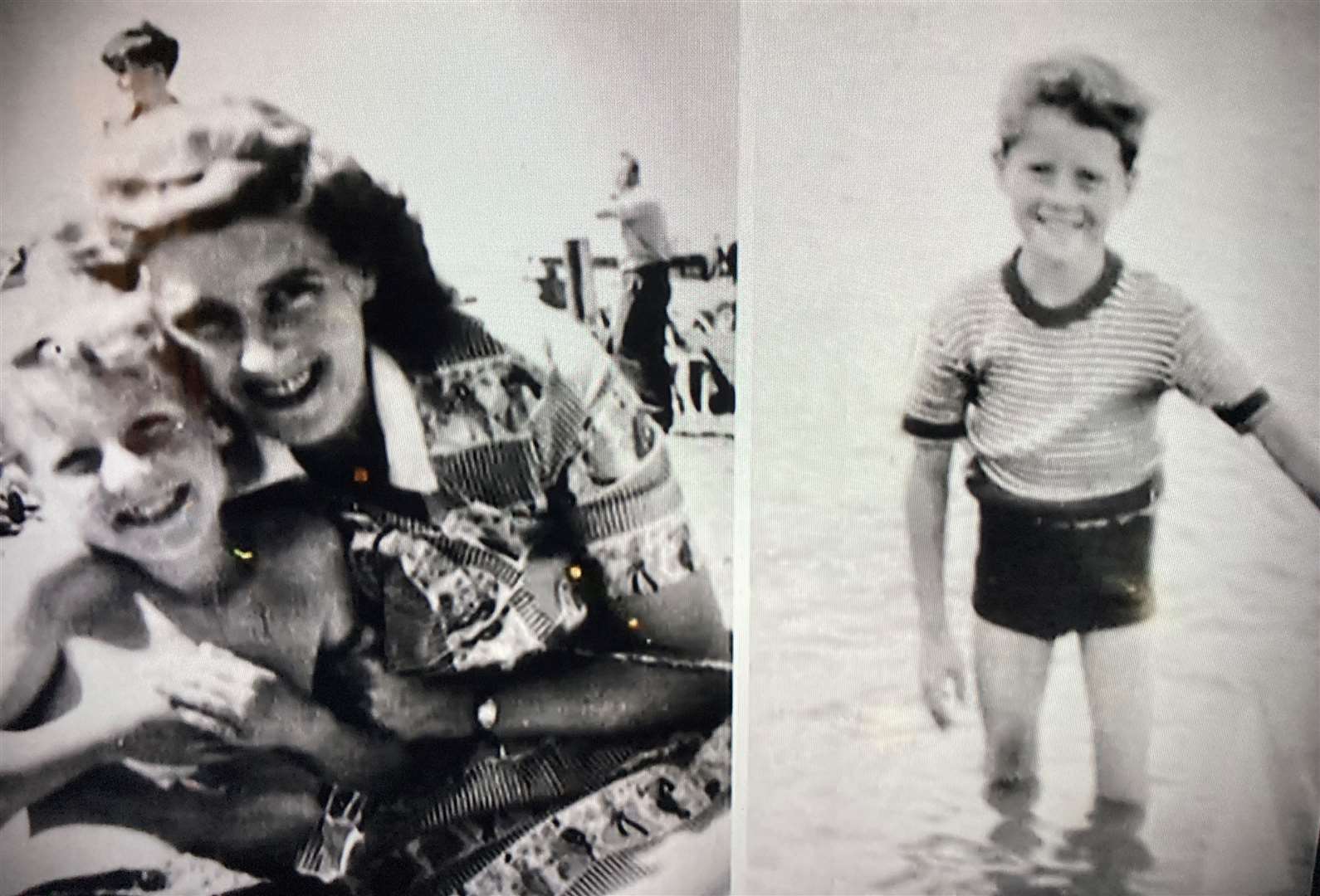 A young Michael Crawford and his mum when they lived on Sheppey. Picture: Channel 5 documentary Some Mothers Do 'Ave 'Em