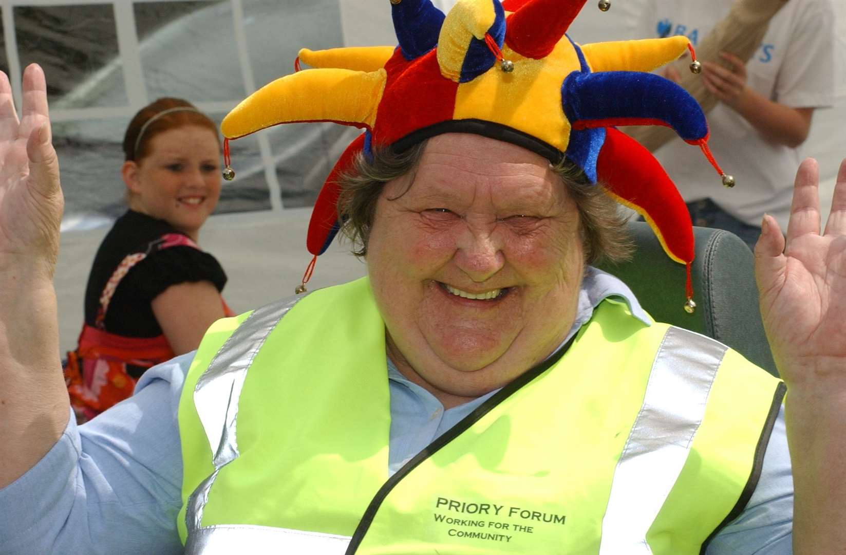 Mrs Amos at a Priory Forum fun day in 2007