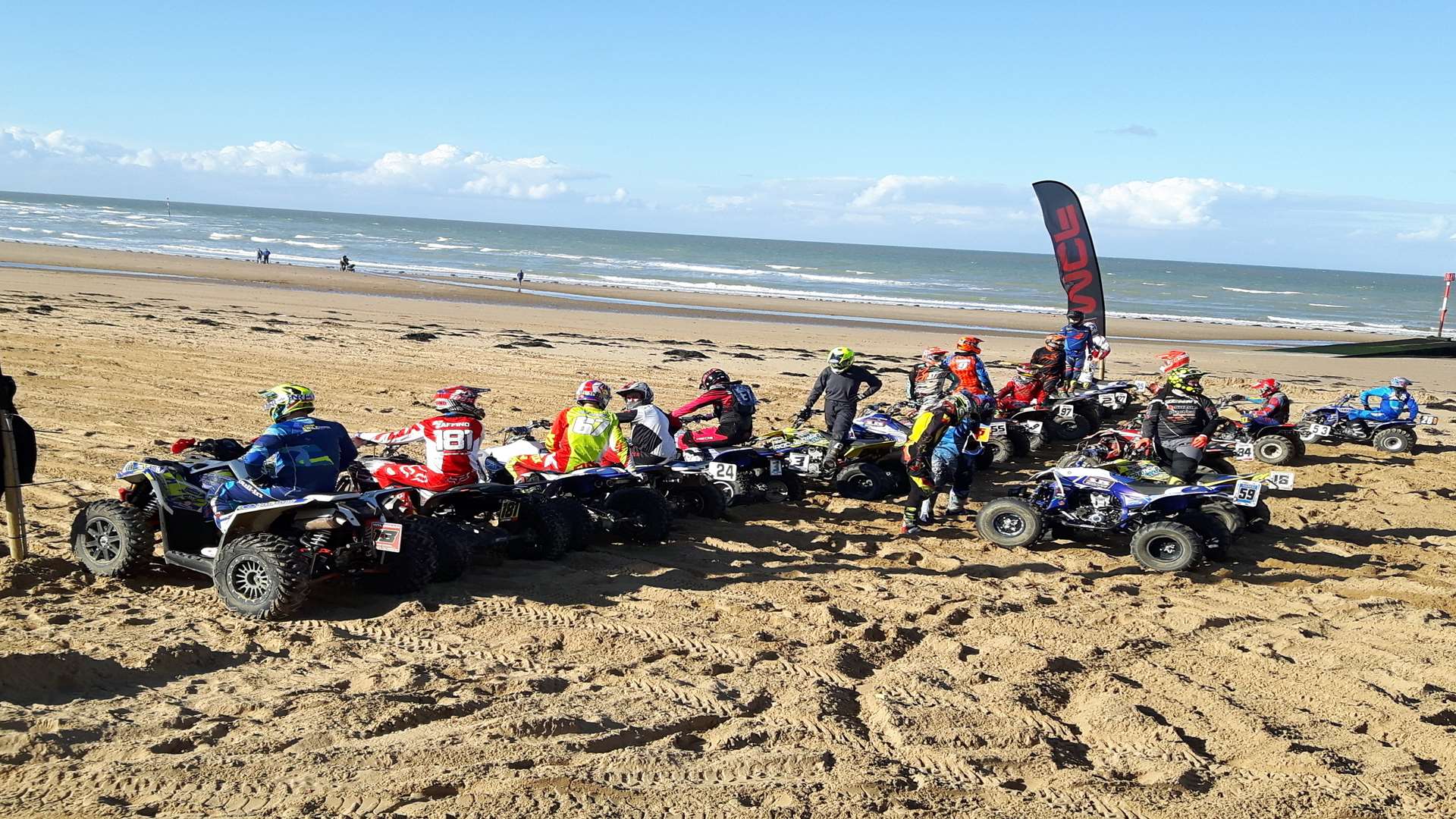 The motorcross event on the Main Sands went ahead