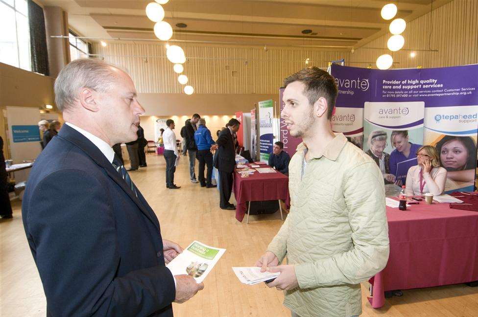 Nicola Fraus speaking to Paul Hollis, business relationship manager at TSB, at last year's event