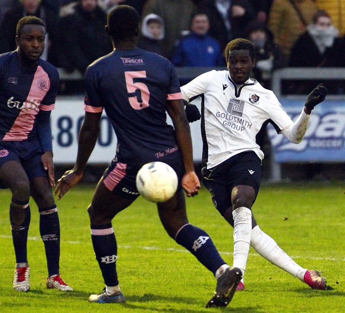 Dartford midfielder Jacob Berkeley-Agyepong. Picture: Sean Aidan FM27600977