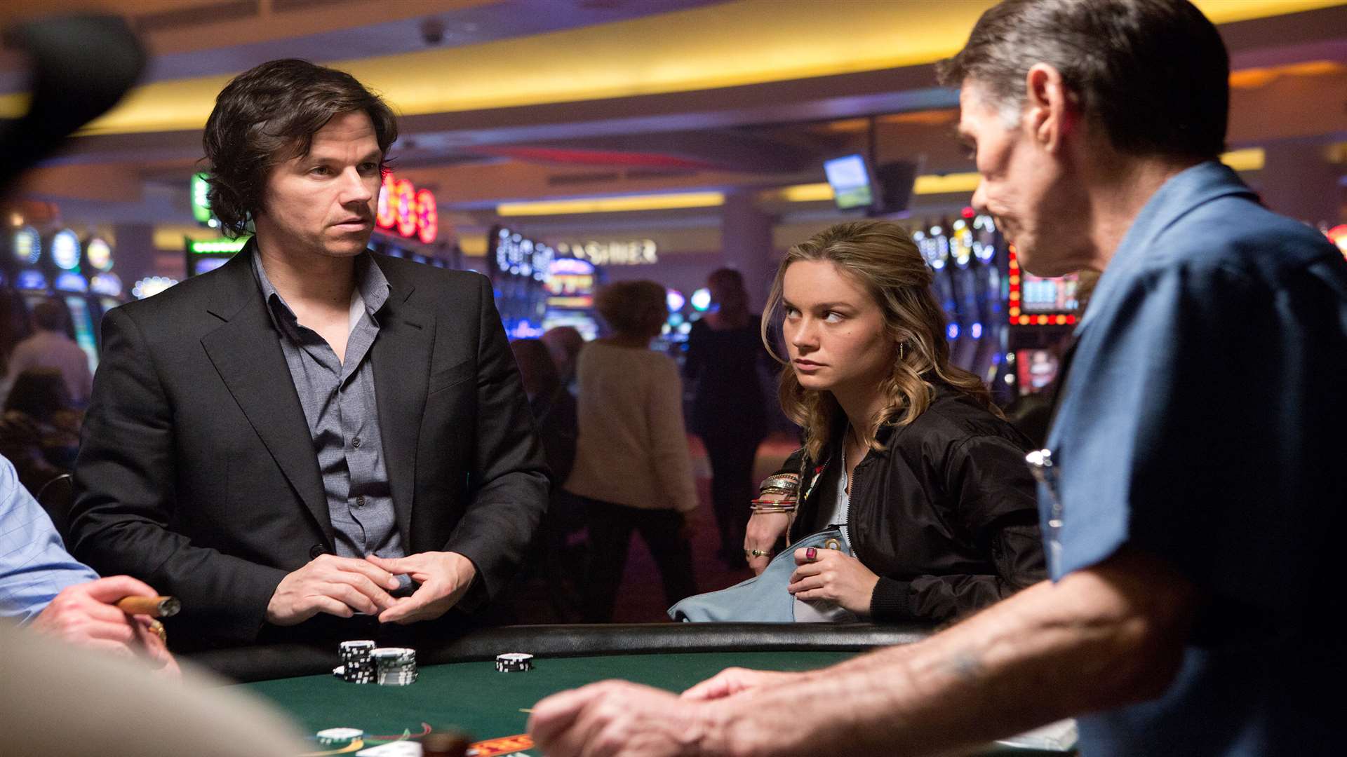 The Gambler, with Mark Wahlberg as Jim Bennett and Brie Larson as Amy. Picture: PA Photo/Claire Folger/Paramount Pictures