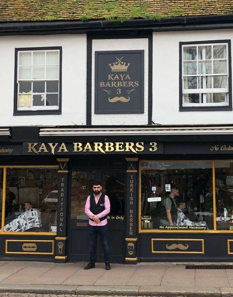 Cuneyt Kaya at Kaya Barbers in Rochester