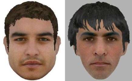 The e-fit images released by police