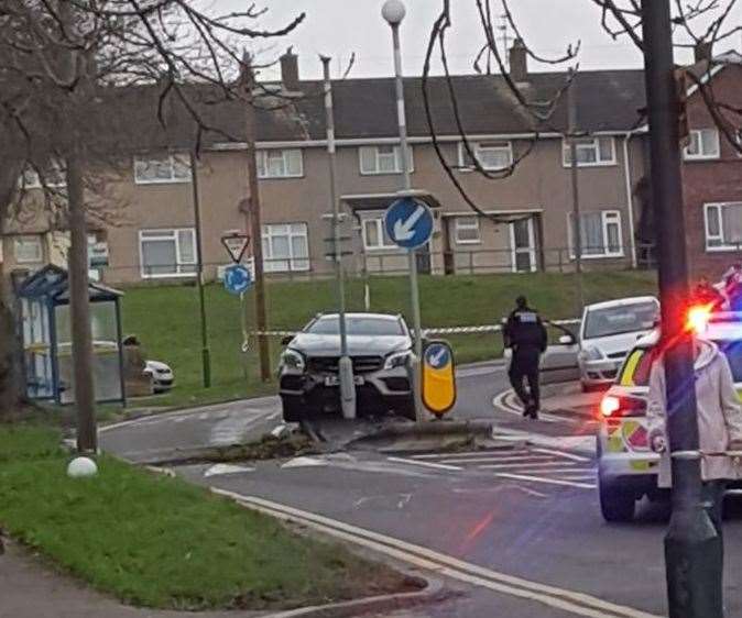 Car crash from Darnley Road. Picture: Marie Owns