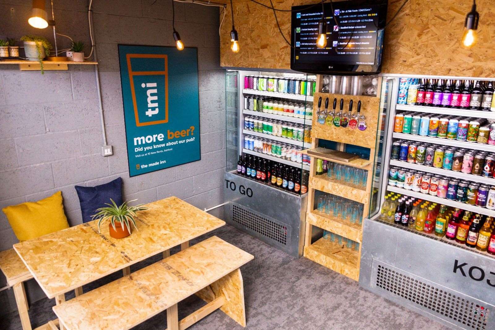 The Bottle Shop is a smaller version of the micropub which sells craft beer from bottles