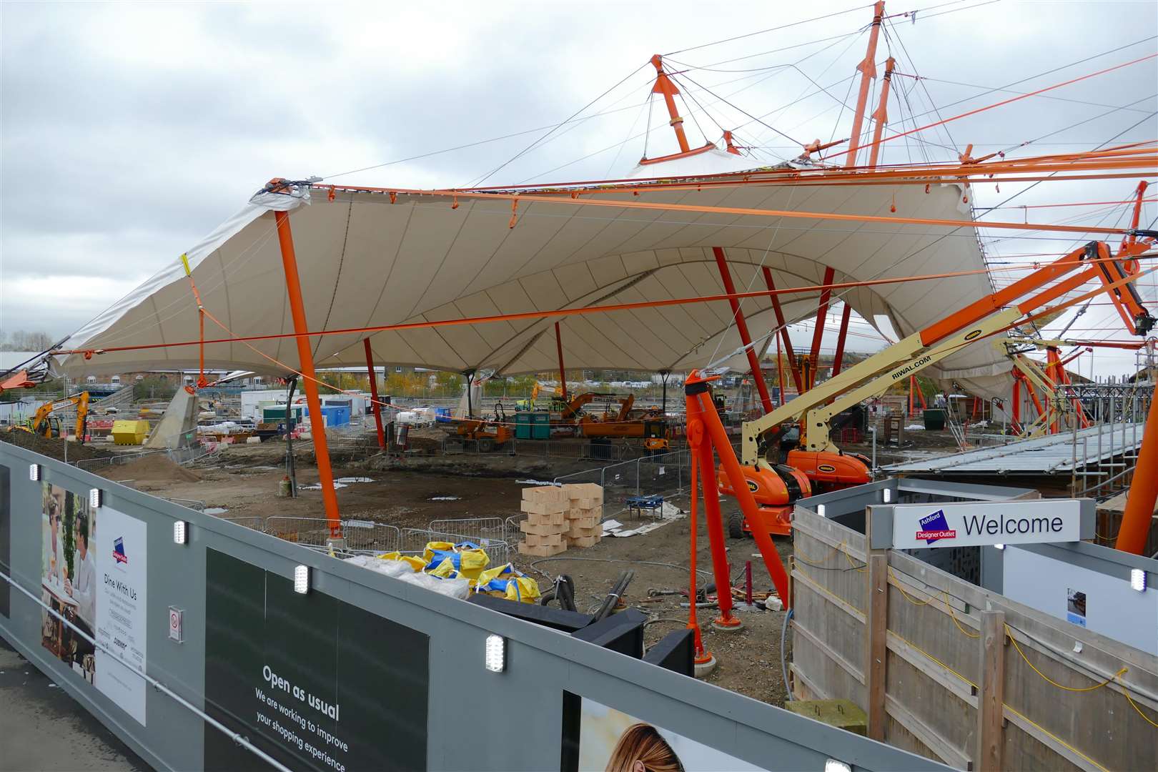 The Designer Outlet food court has been ripped out. Picture: Andy Clark