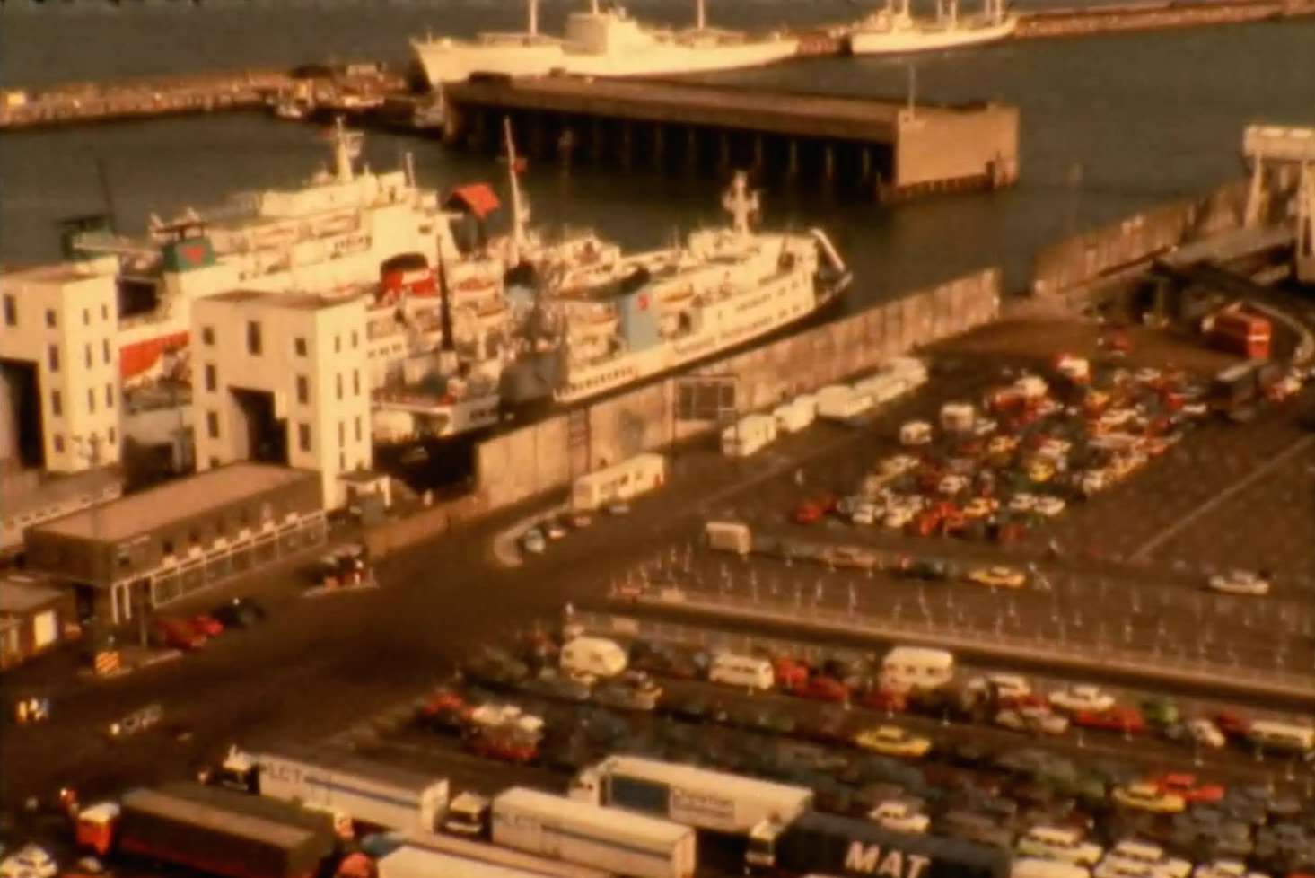 The busy Dover Eastern Docks, 1976.