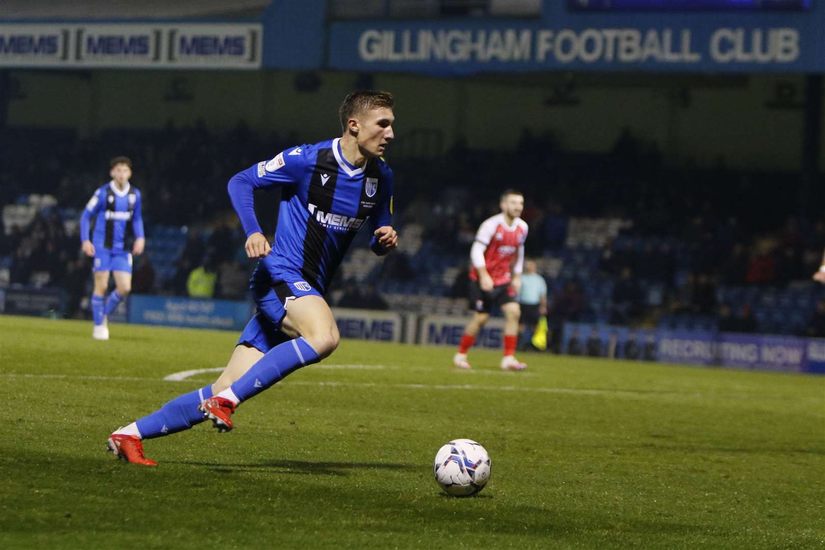 Harvey Lintott in action for the Gills. He has signed for Northampton Town after being released this summer Picture: Andy Jones