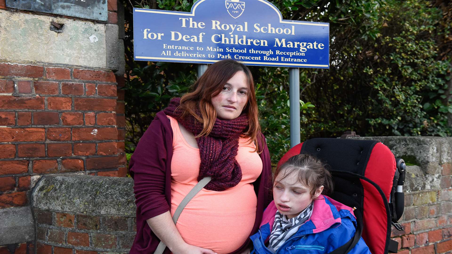 Kimberly Carrara, who set up a Facebook appeal page to save the school, with her 11-year-old daughter Sasha.