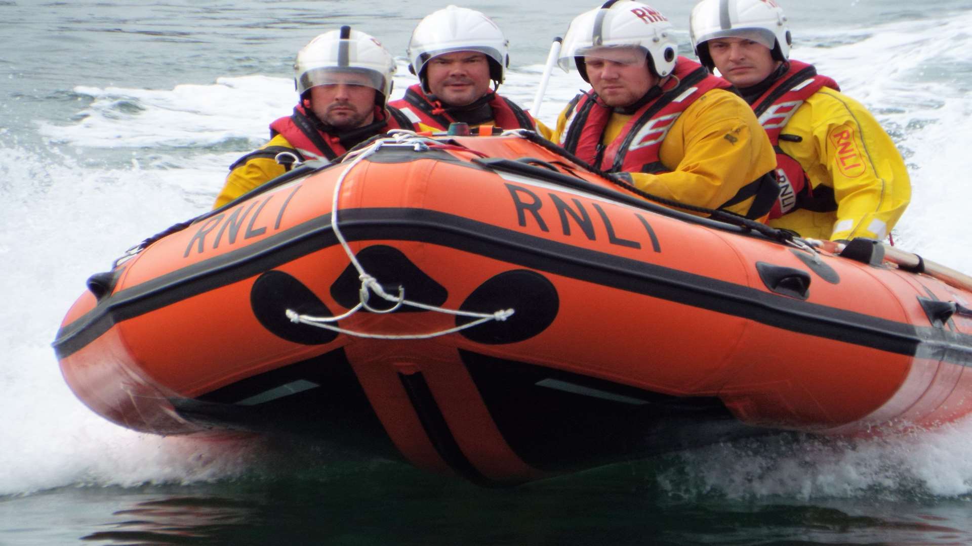 Crew of the Sheerness inshore lifeboat. Picture: RNLI