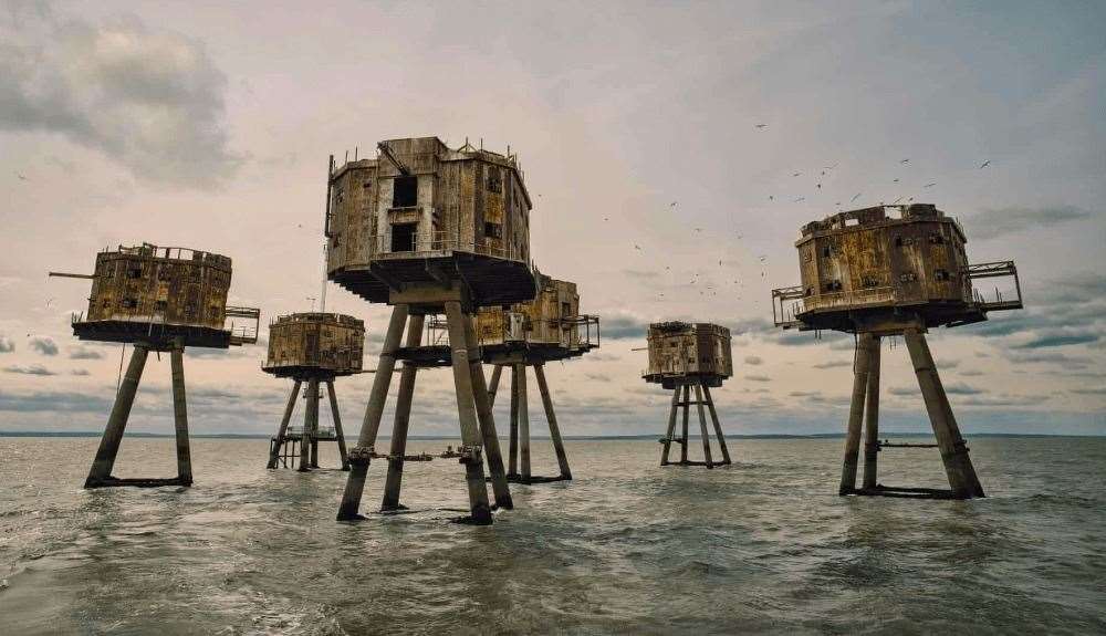 The current state of the Maunsell Forts near Whitstable and Herne Bay. Picture: Barratt Homes