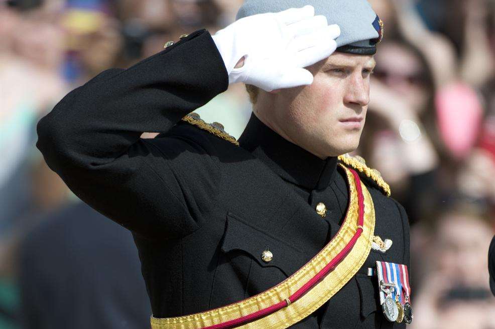 Prince Harry will arrive in Folkestone for a ceremony over lunchtime. Picture The Sun/Arthur Edwards