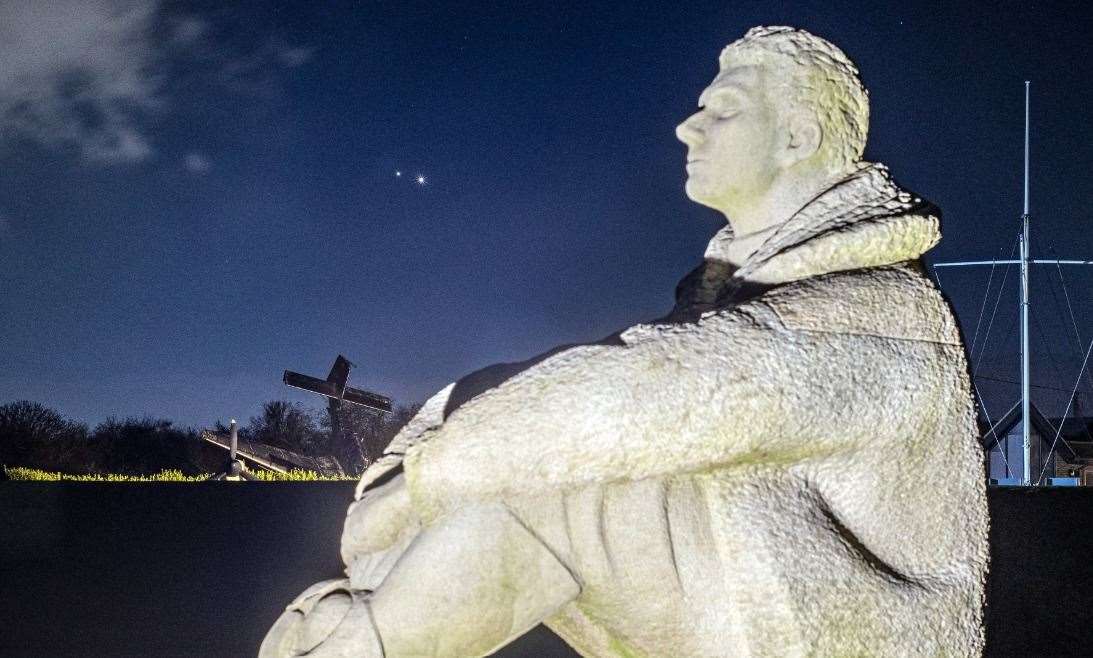 Spectacular pictures of the planets at The Battle of Britain Memorial in Capel. Picture: Gregg Esson