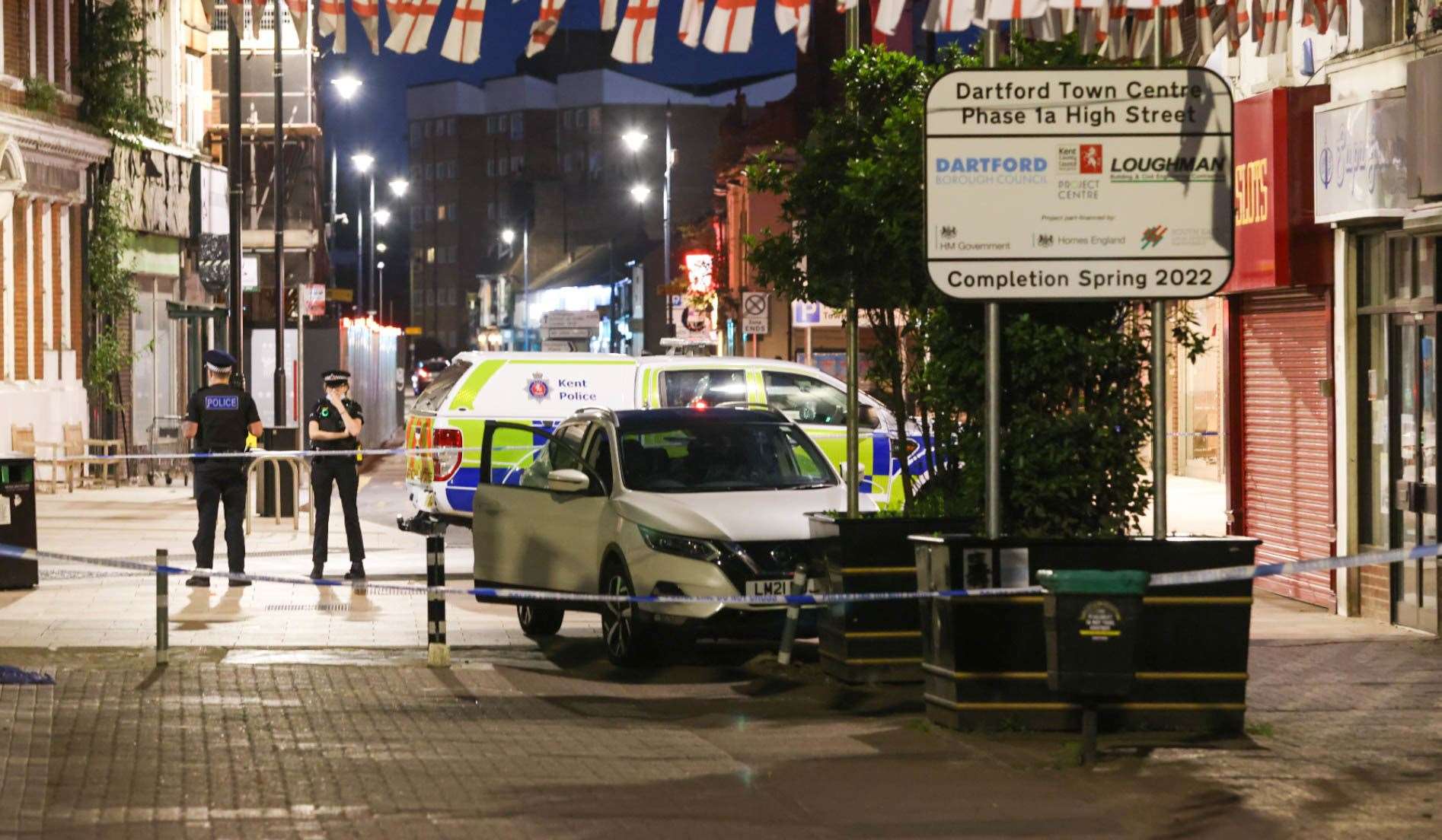An investigation is taking place following a town centre stabbing in Dartford. Picture: UKNIP