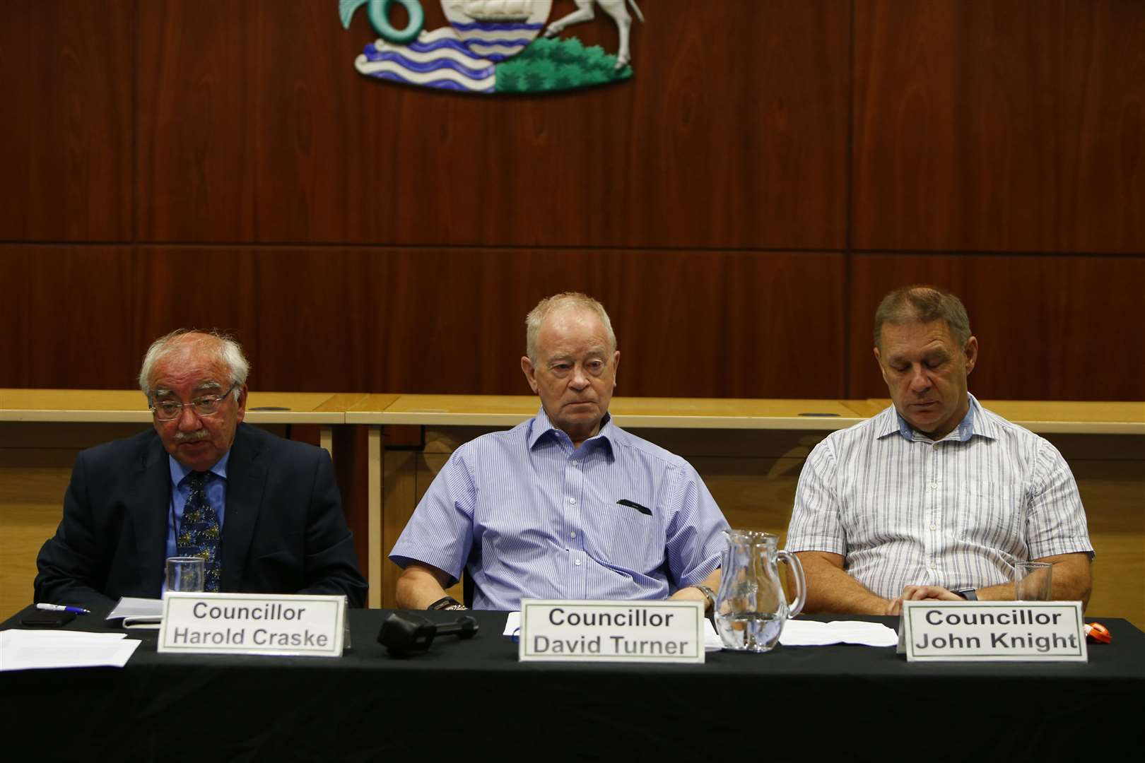 From left, Cllr Harold Craske, Cllr David Turner and Cllr John Knight at a press conference in August announcing the breakaway from the Gravesham Conservative group