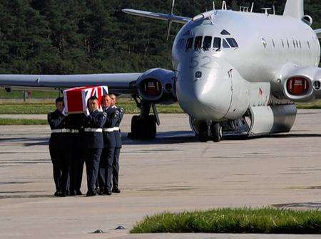 The repatriation of the 14 servicemen killed in Afghanistan